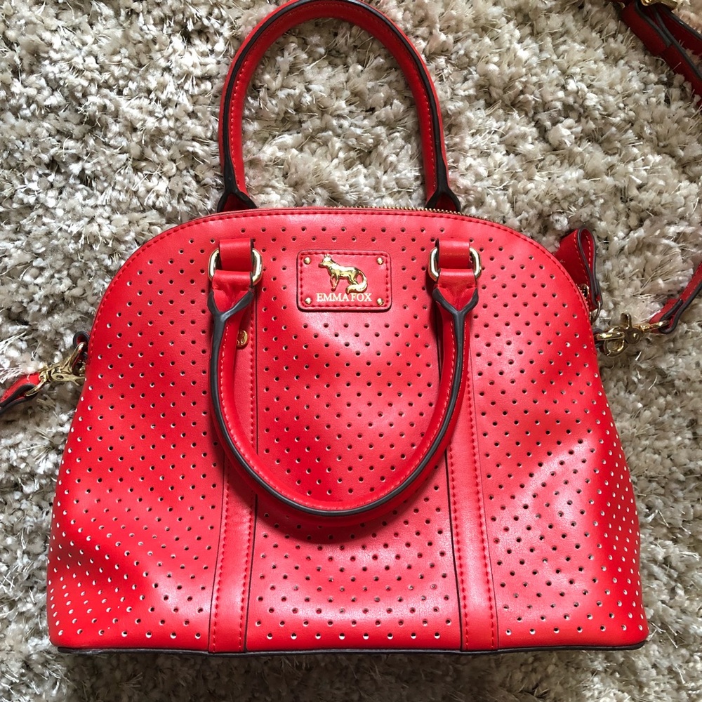 Never used Emma Fox Red Crossbody Purse